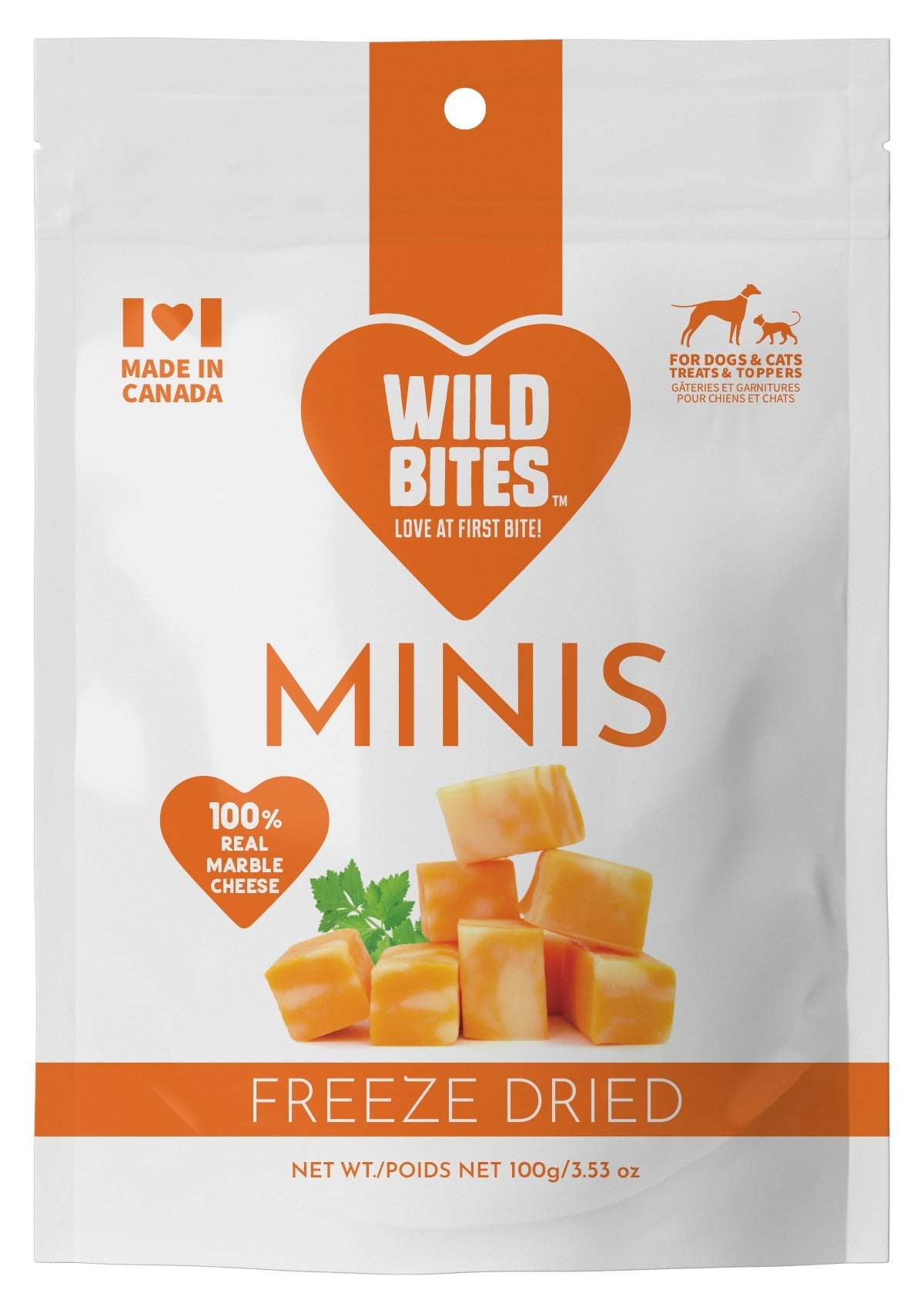 Wild Bites Freeze Dried Marble Cheese Minis